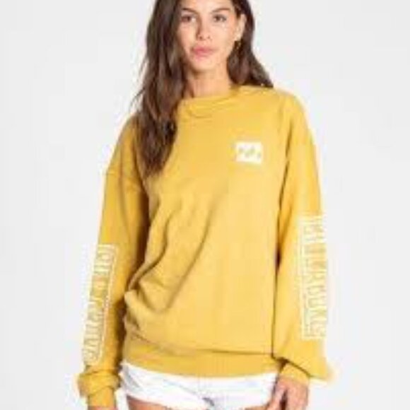 yellow billabong sweatshirt - Picture 1 of 5